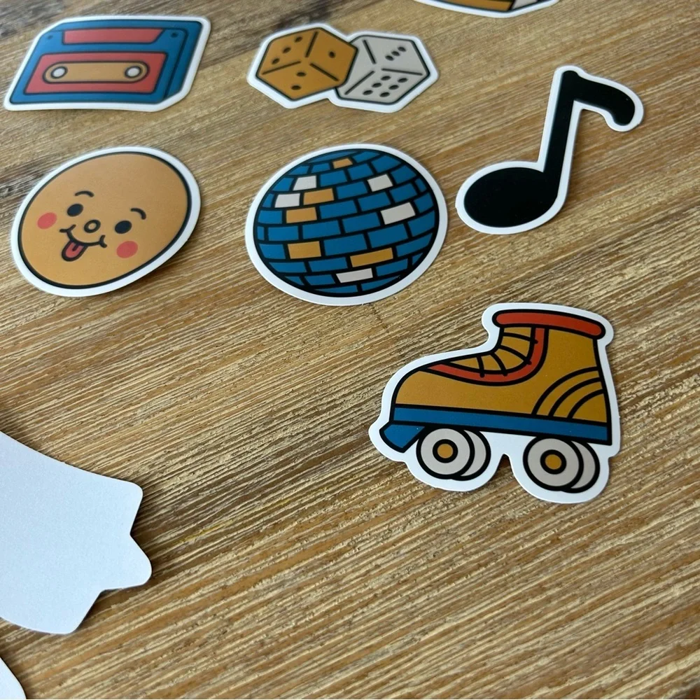 Set of 20!  Cute Vinyl Waterproof Stickers